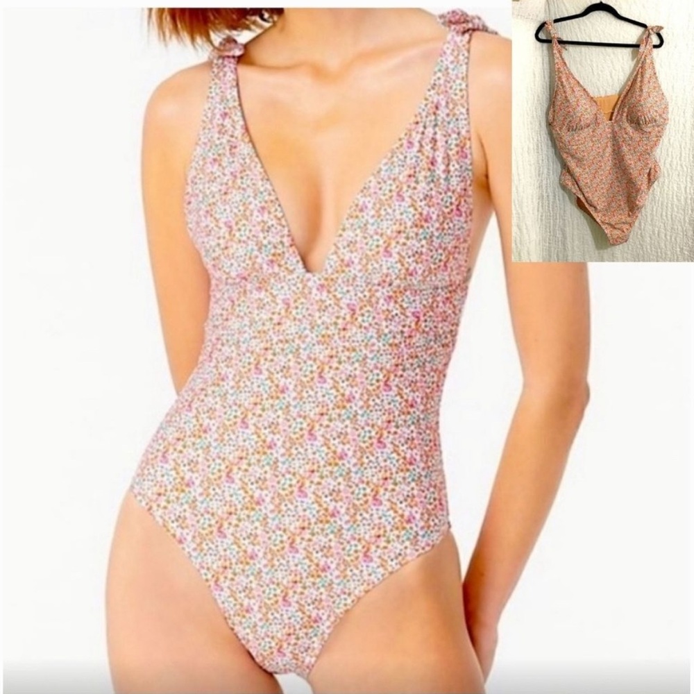 J. Crew Liberty Fabric Swimsuit One Piece Ladies Floral Plus Size 20 - Picture 11 of 11